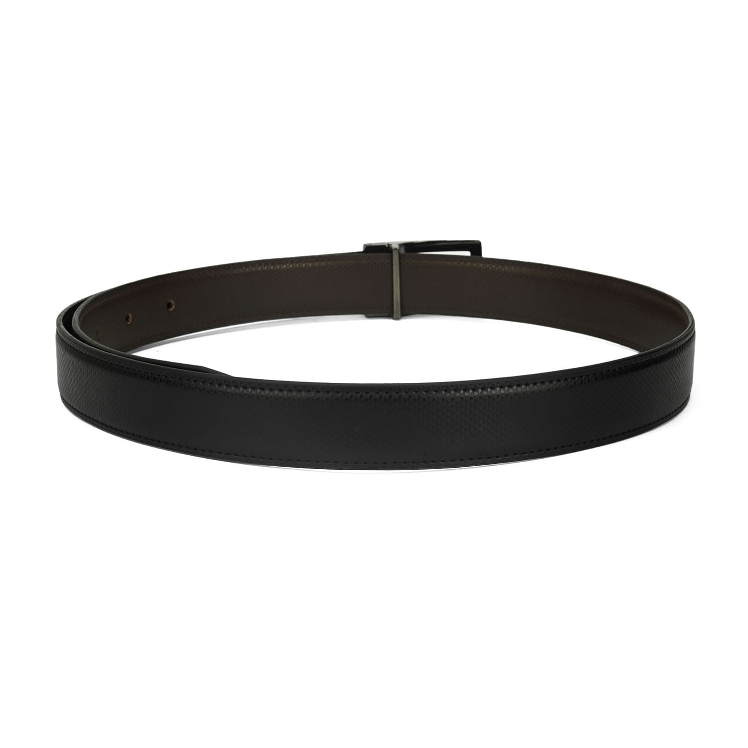 Men's Formal Belt with reversable Strap - FR-DB0006 - Black/Brown