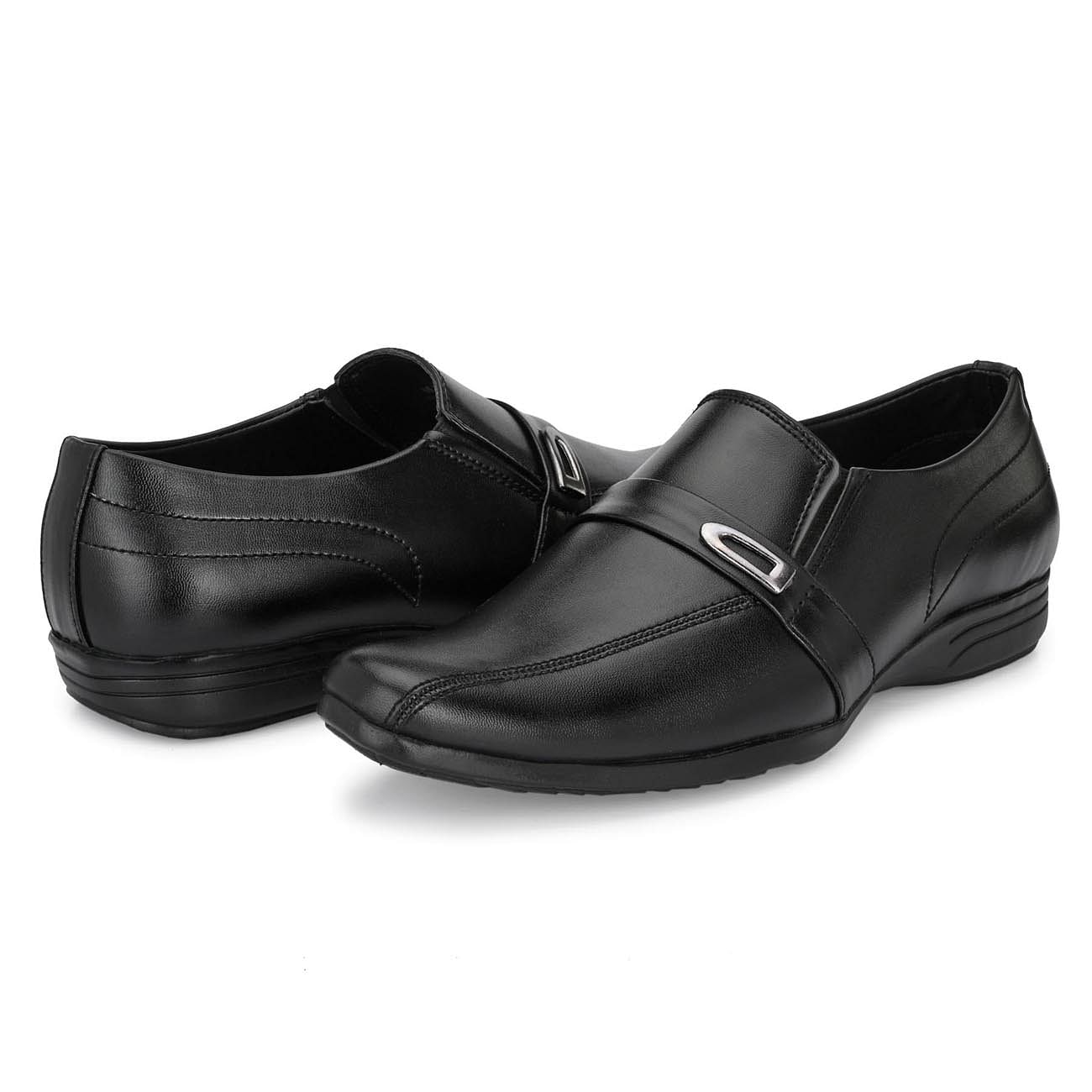 Pair-it Men moccasin Formal Shoes - Black- MN-RYDER202