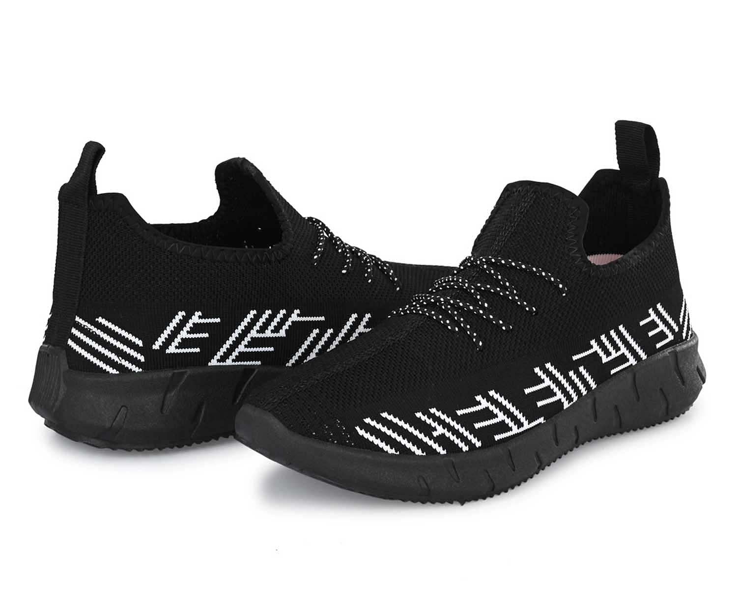 Pair-it Men's Sports Shoes - Black-LZ-SPORTS006