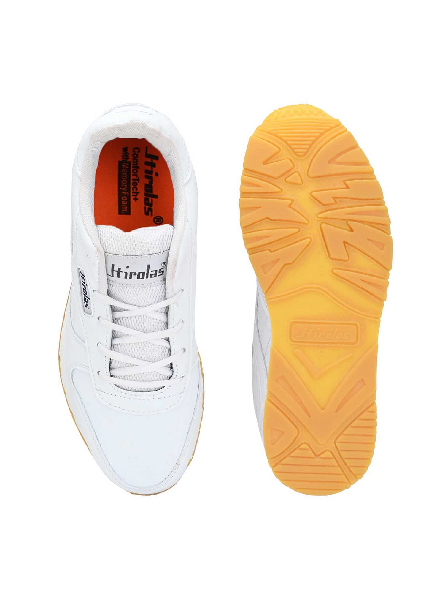 Pair-it Men's Sports Shoes - White-LZ-SPORTS019