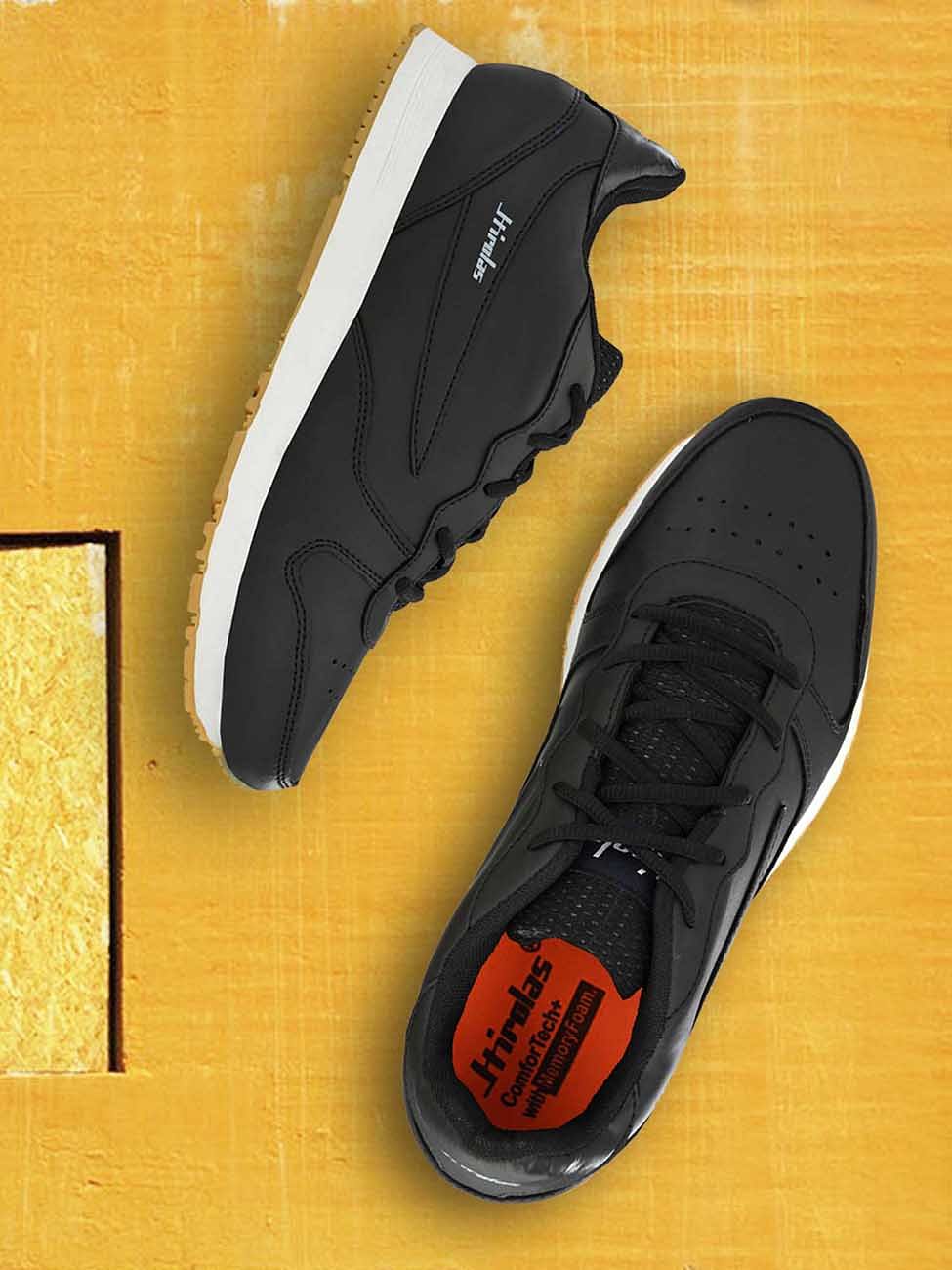 Pair-it Men's Sports Shoes - Black-LZ-SPORTS020