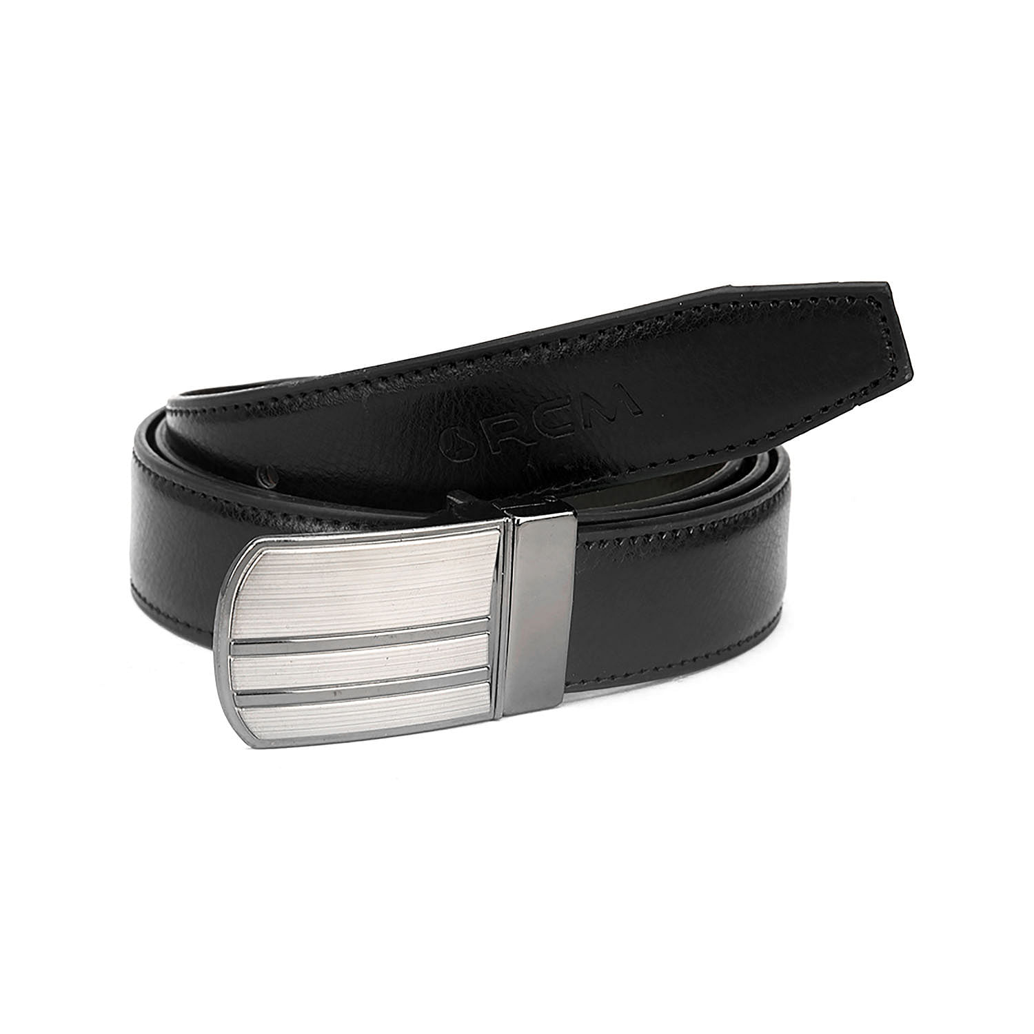 Men's Formal Belt with reversable Strap - FR - DB0003 - Black/Brown