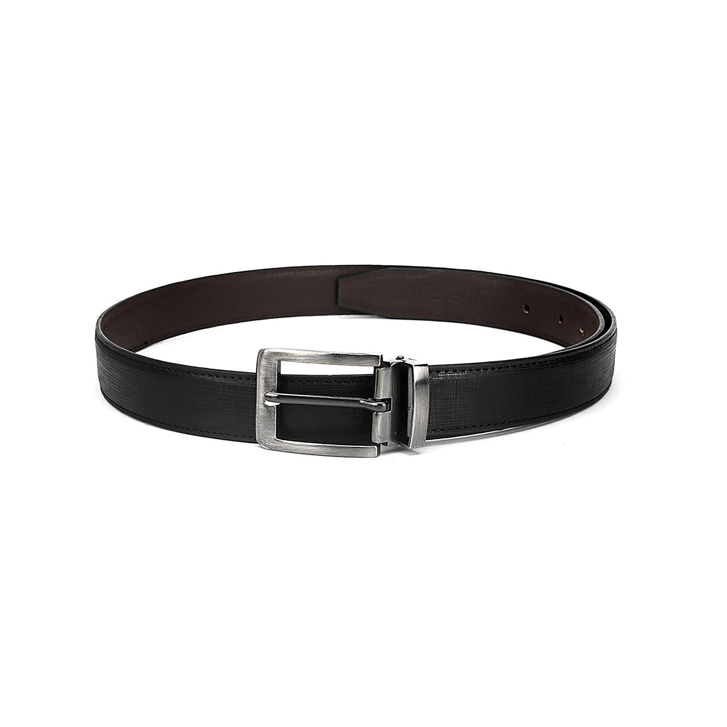 Men's Formal Belt with reversable Strap - FR-DB0008 - Black/Brown