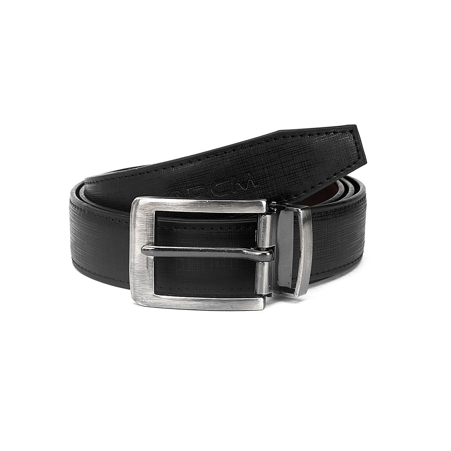 Men's Formal Belt with reversable Strap - FR-DB0008 - Black/Brown