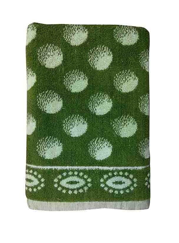 BLOSSOM 5-GREEN-COTTON TERRY TOWEL