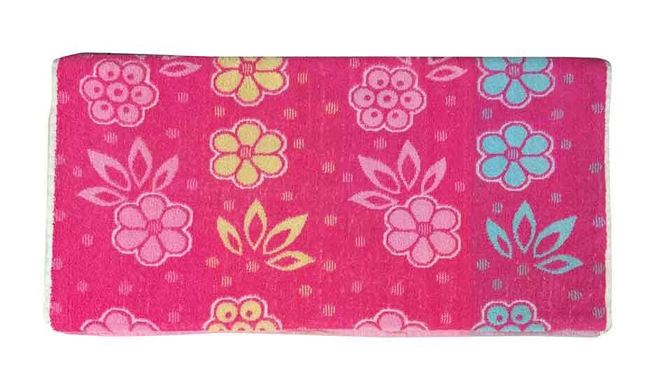 BLOSSOM 7-PINK-COTTON TERRY TOWEL