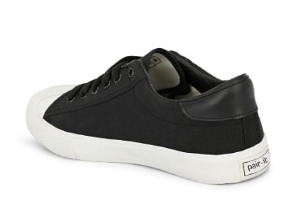 Pair-it Men's Vulcanised Canvas Shoes - Black-BR-CANVAS002
