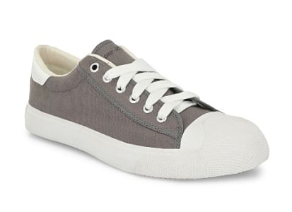 Pair-it Men's Vulcanised Canvas Shoes - Grey-BR-CANVAS004