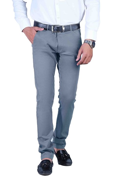 Authenzaa Cotton-Trouser-CS-FS-0005, Steel Grey