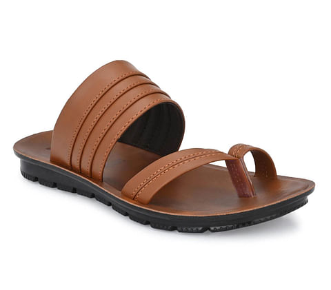 Pair-it Men's PU Slippers - DICTION064 -  Tan