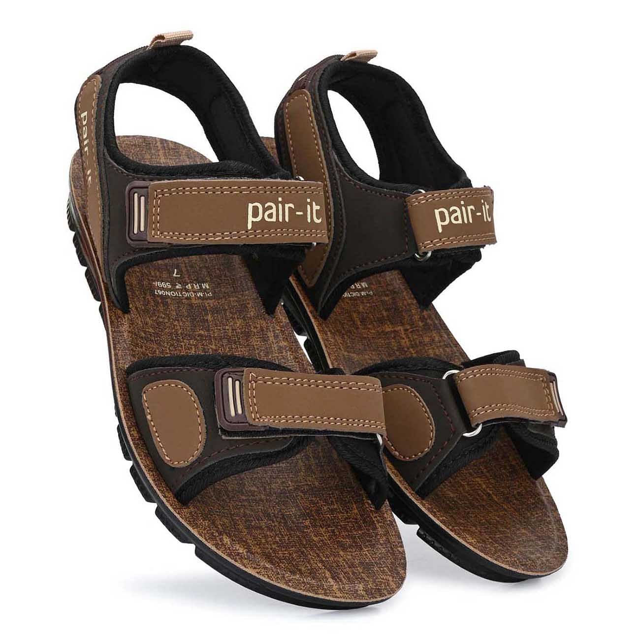 Pair-it Men's PU Sandals -  DICTION067 - Beige