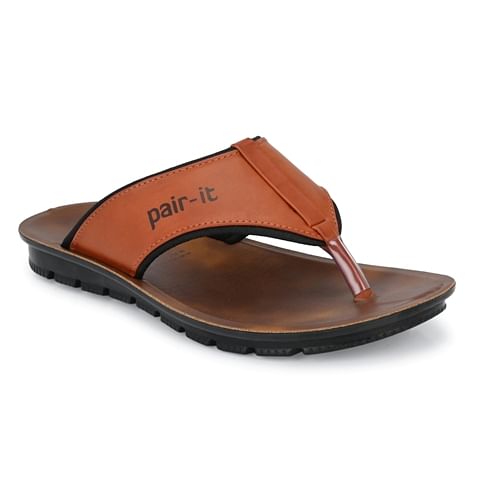 Pair-it Men's PU Slippers - DICTION068 - TAN