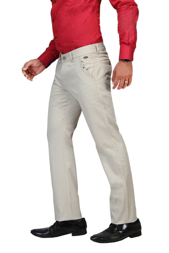 UTD 954 Cream Casual Trouser