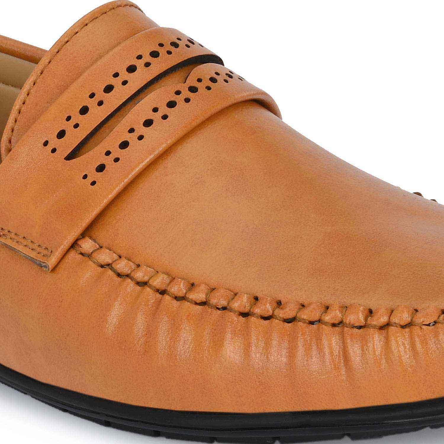 Pair-it Men's Loafers Shoes Tan - LZ-Loafer101