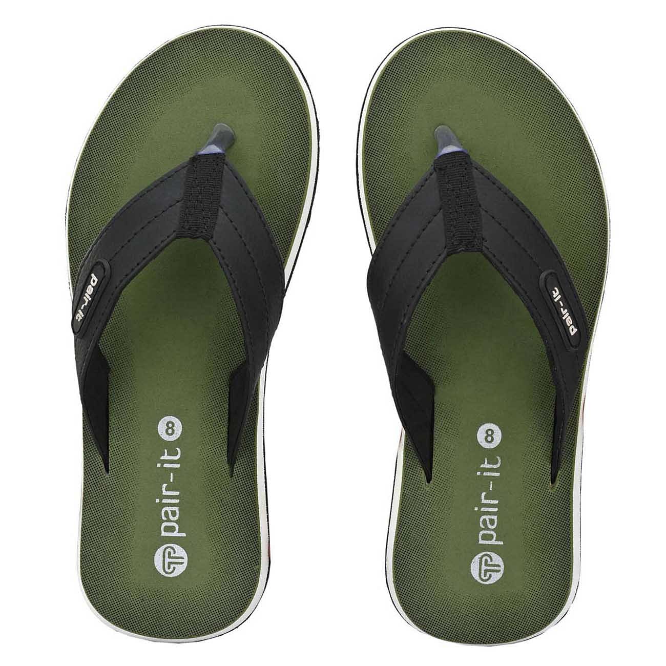 Pair-it Men's Eva Flip Flop-GI-MN-FLIPLOP011-Olive-Green