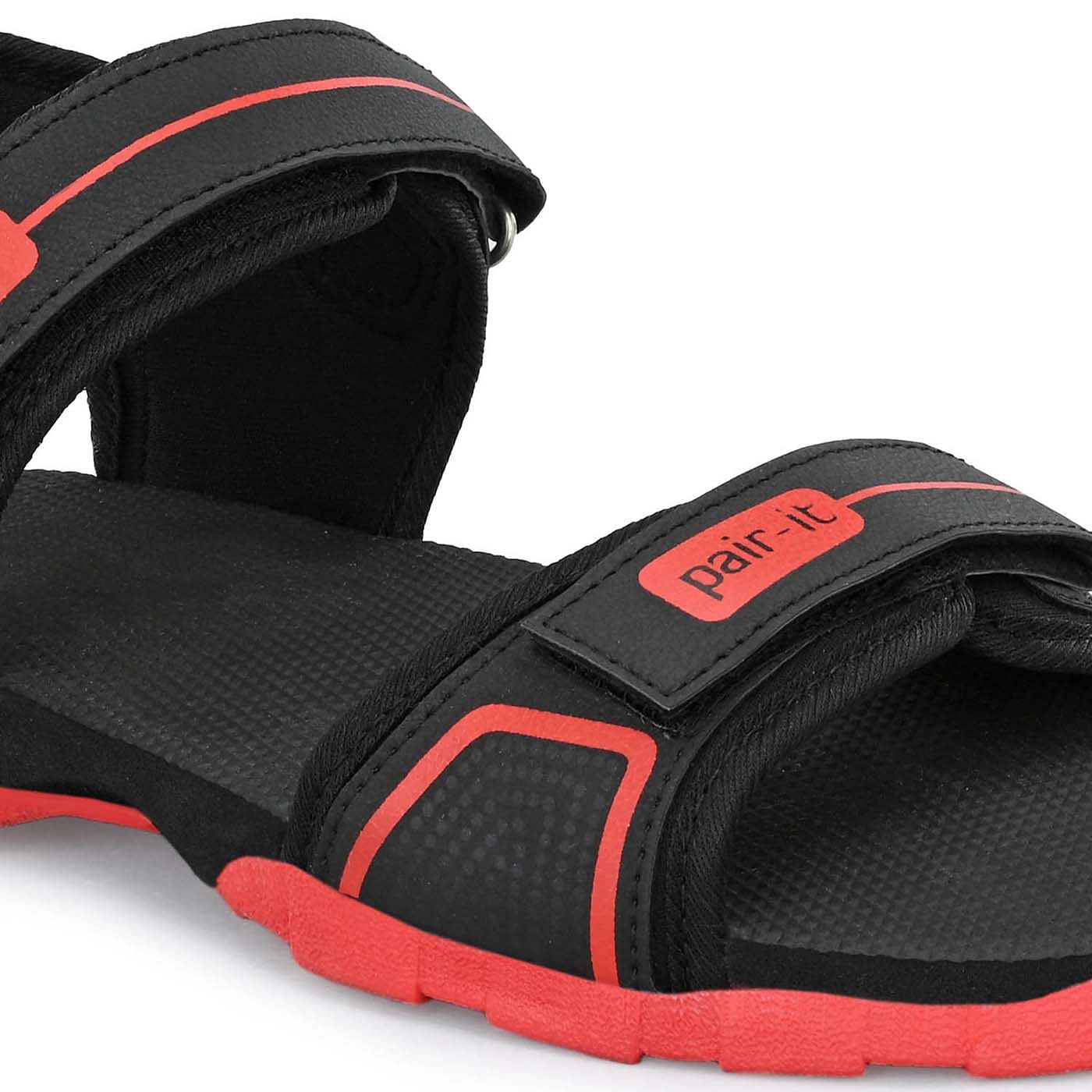 Pair-it Mn Sandals - Black/Red-UN-Mn-Sp-Sandal002