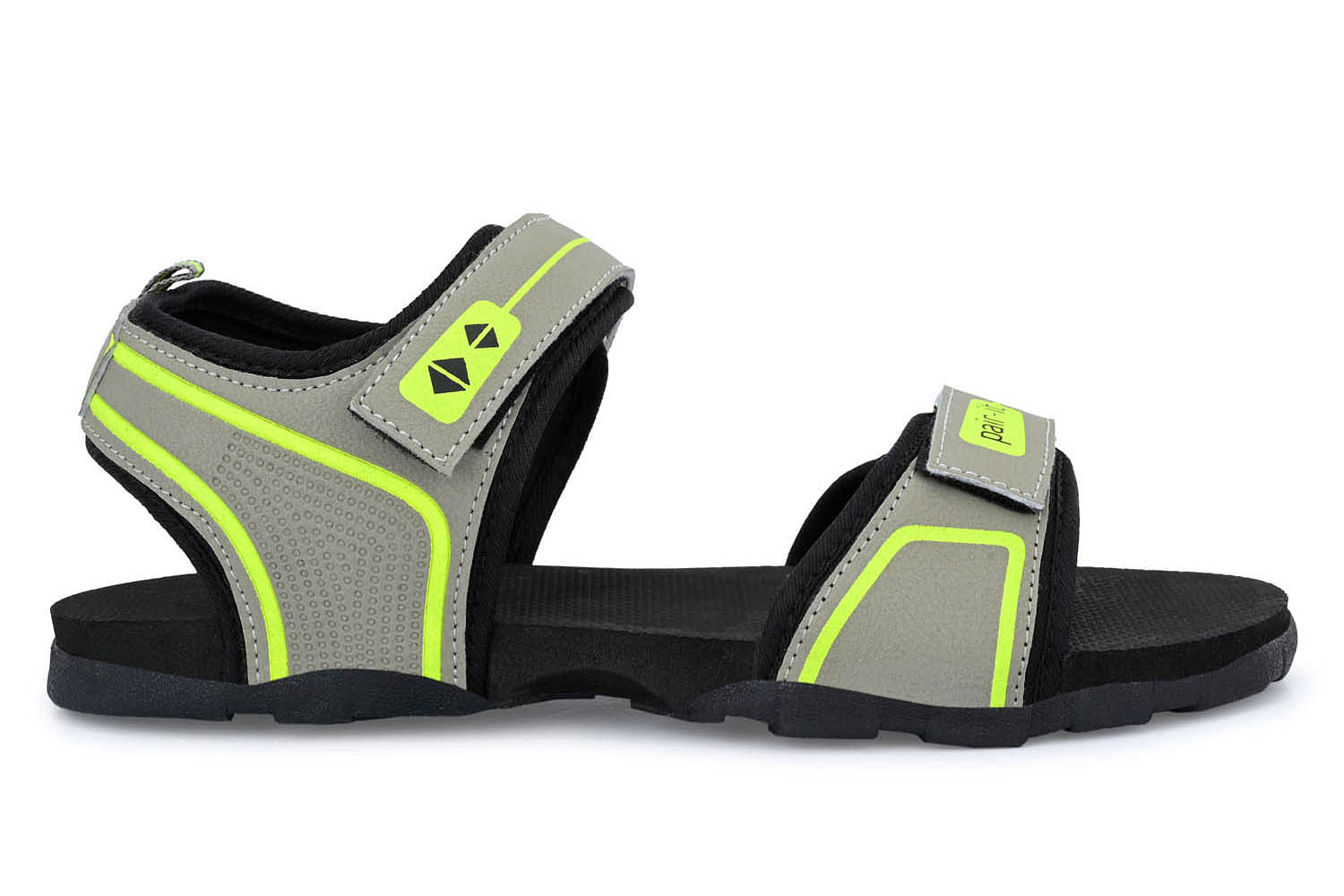 Pair-it Mn Sandals - L.Grey/P.Green-UN-Mn-Sp-Sandal001