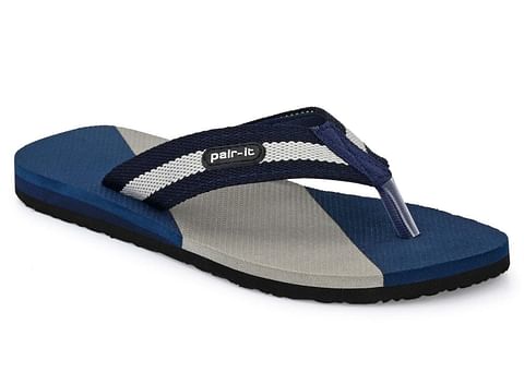 Pair-it--Men Fabrication Slipper GI-MN-FLIPFLOP013 Blue/Grey
