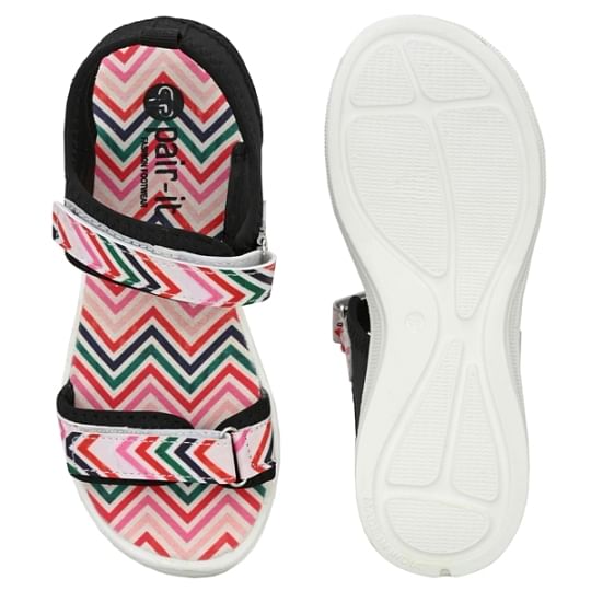 Pair-it Ladies Sandals-VT-Ladies-Sandal-005-Black/Multi