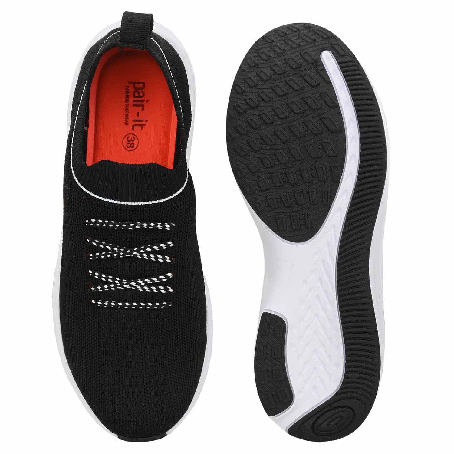 Pair-it Women's Sports Shoes-LZ-WMN SPORTS-004-Black