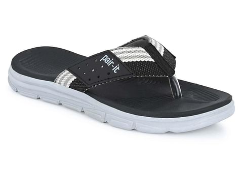 Pair-it Men Rubberized EVA Slippers LZ-Slippers119 Black/Grey