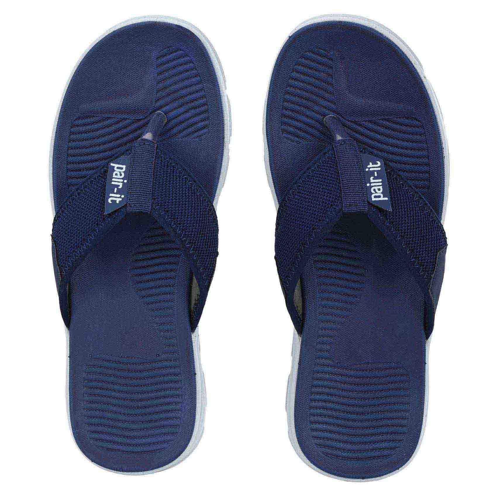 Pair-it Men's Rubberised EVA Slippers-LZ-Slippers123-Blue
