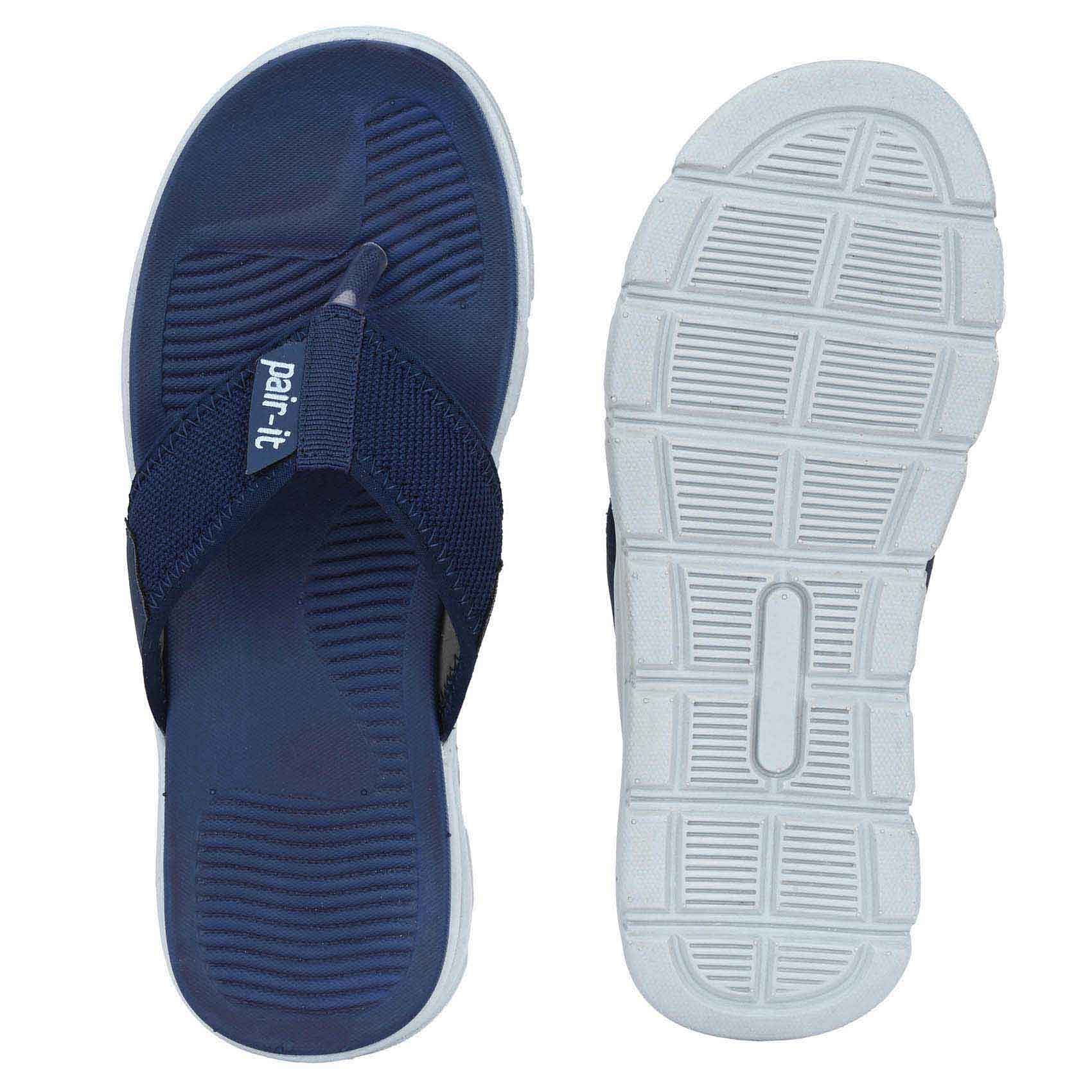 Pair-it Men's Rubberised EVA Slippers-LZ-Slippers123-Blue