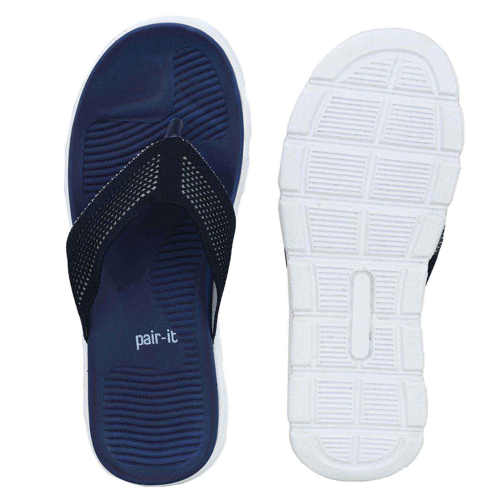 Pair-it Men's Rubberised EVA Slippers-LZ-Slippers114-Blue