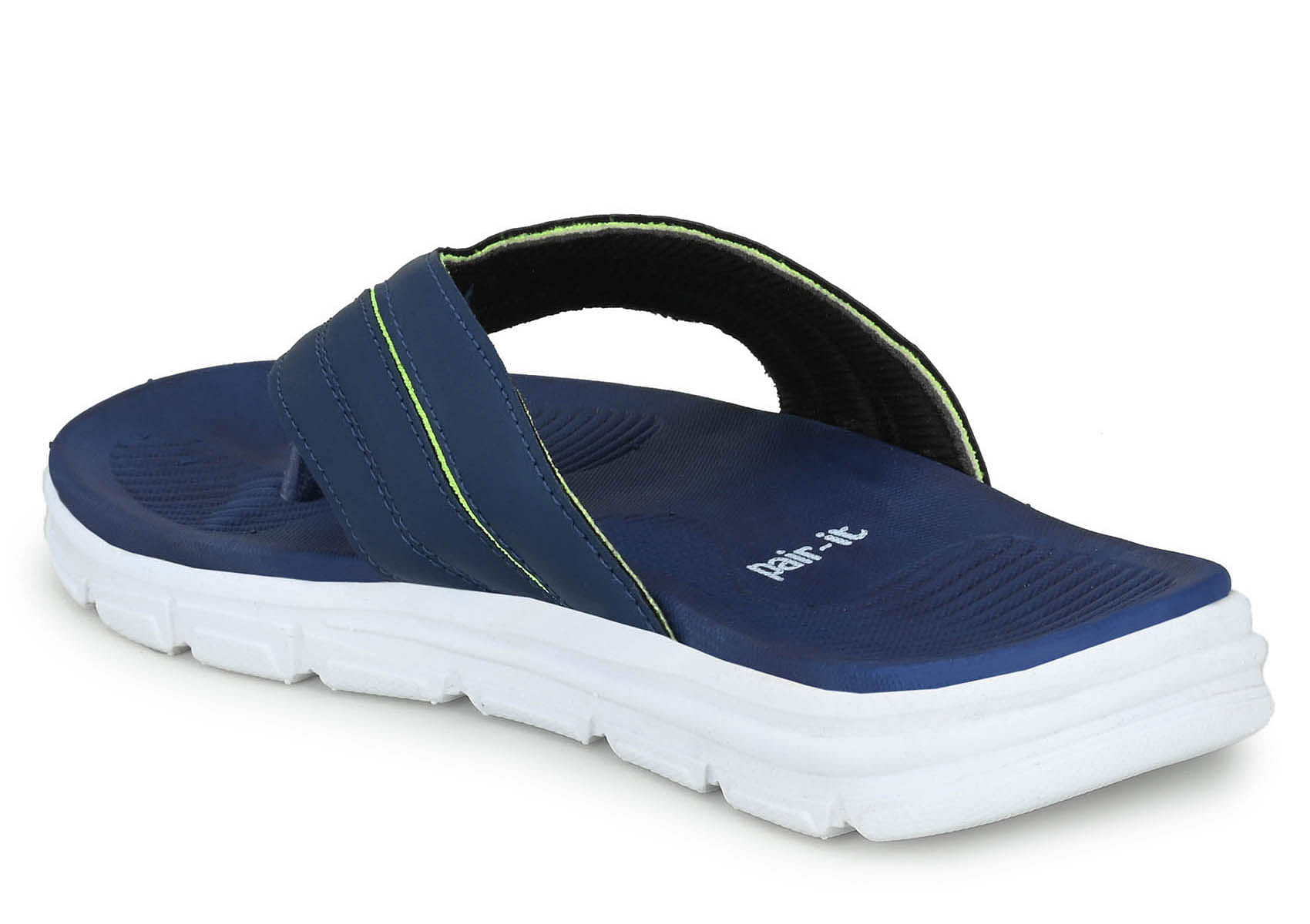 Pair-it Men's Rubberised EVA Slippers-LZ-Slippers122-Blue/P. Green