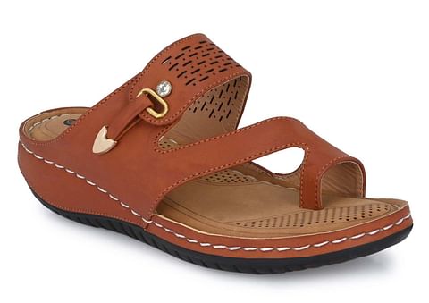 Pair-it Women Doctor Slippers Wmn-LZ-DR-Slipper-101 Tan