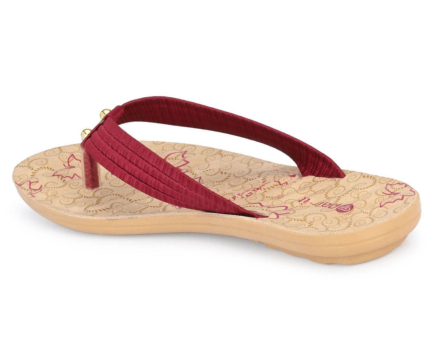 Pair-it Ladies Slippers-Daisy 163-Cherry