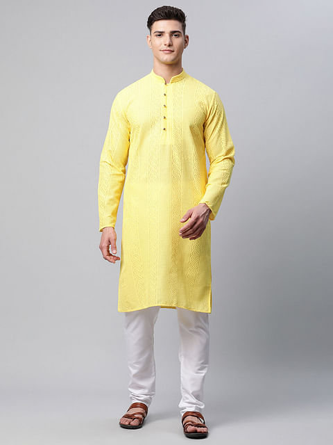 MEN'S KURTA ETH-KR0001, LEMON