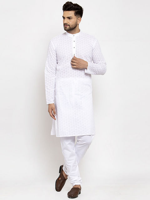 MEN'S KURTA ETH-KR0006, WHITE