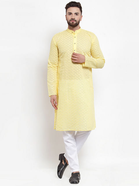 MEN'S KURTA ETH-KR0006, YELLOW