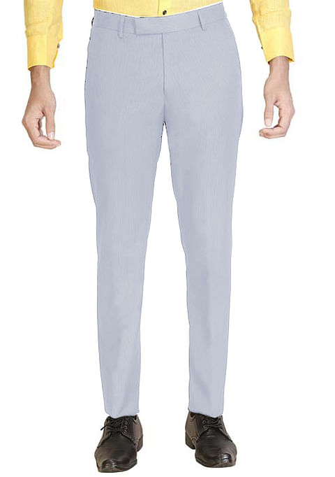 Authenzaa Ancle Length Formal Trouser FR-FT0006, Light Grey