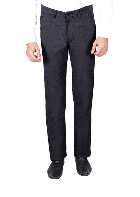 Authenzaa Men Formal Trouser FT0011, Black