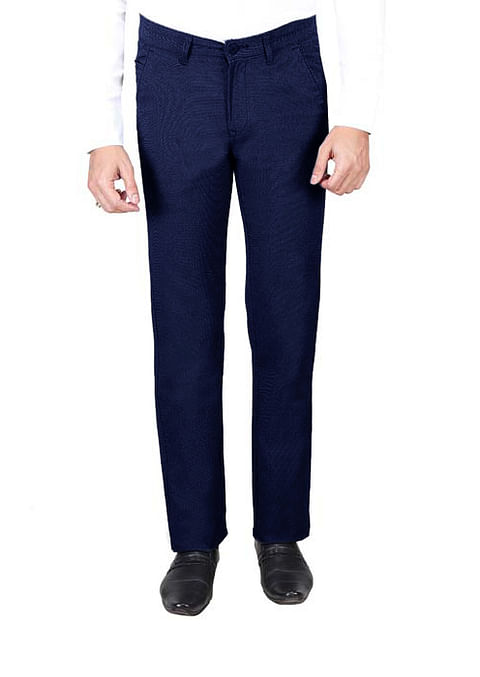 Authenzaa Formal Trouser -FR--FT0011, Navy