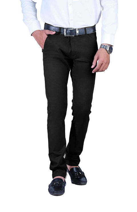 Authenzaa Formal Trouser-FR--FT0014, Black
