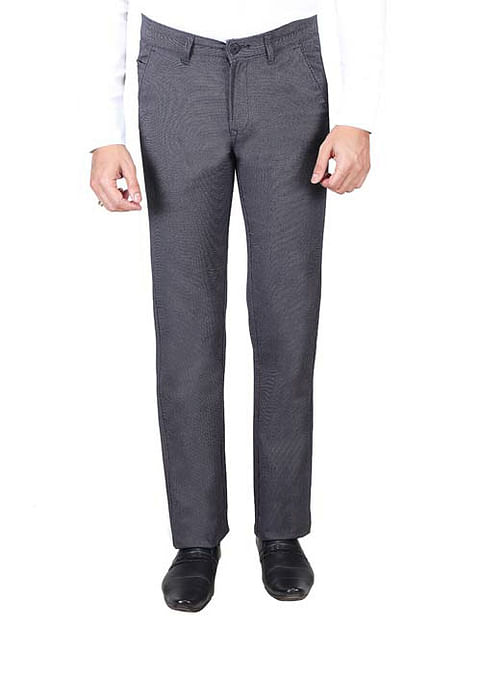 Authenzaa Formal Trouser-FR--FT0014, Dark Grey