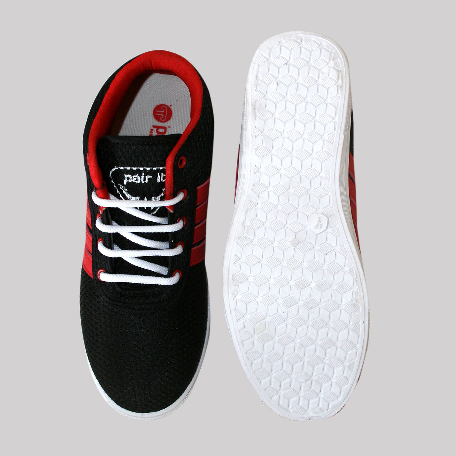 Pair-it Men's PVC Casual Shoe-DP-Casual007-Black