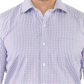 Blue & Purple Checks Formal Shirt