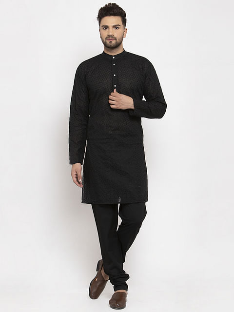 MEN'S KURTA ETH-KR0006, BLACK