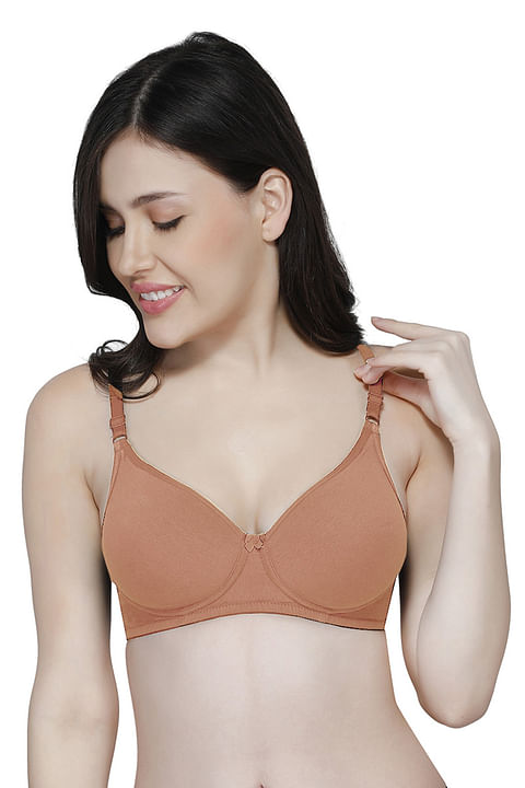Wmn Bra-KS020-Padded-Camel