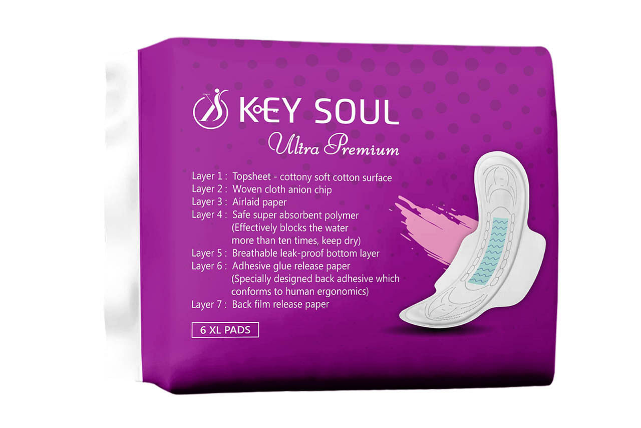 Key Soul Ultra Premium Sanitary Napkin (6 XL Pads)