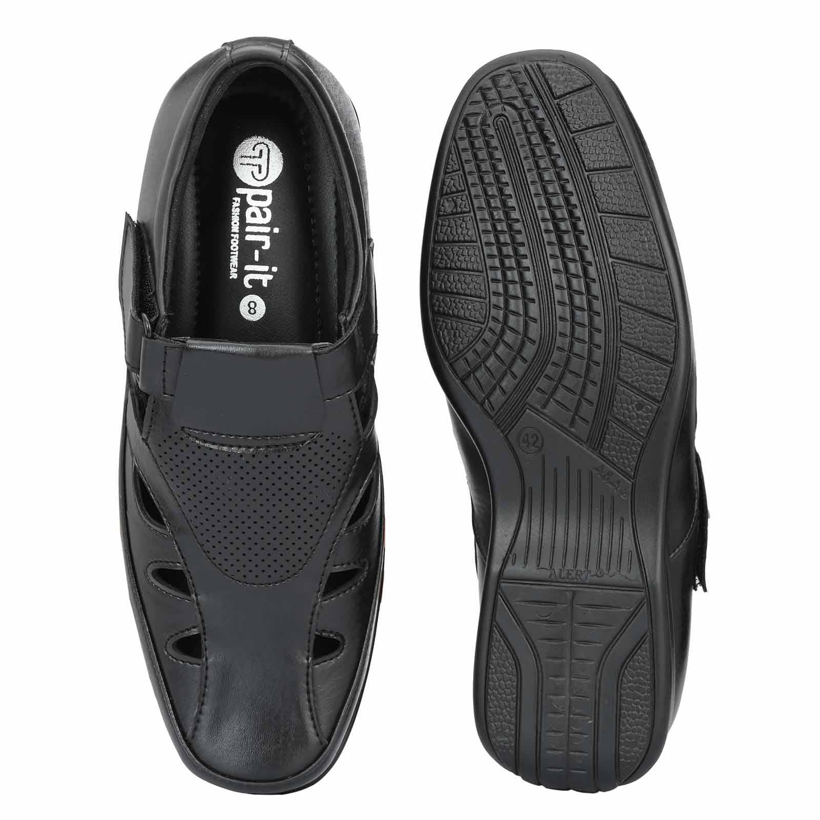 Pair-it Mn Sandals - Black-LZ-Roman-101