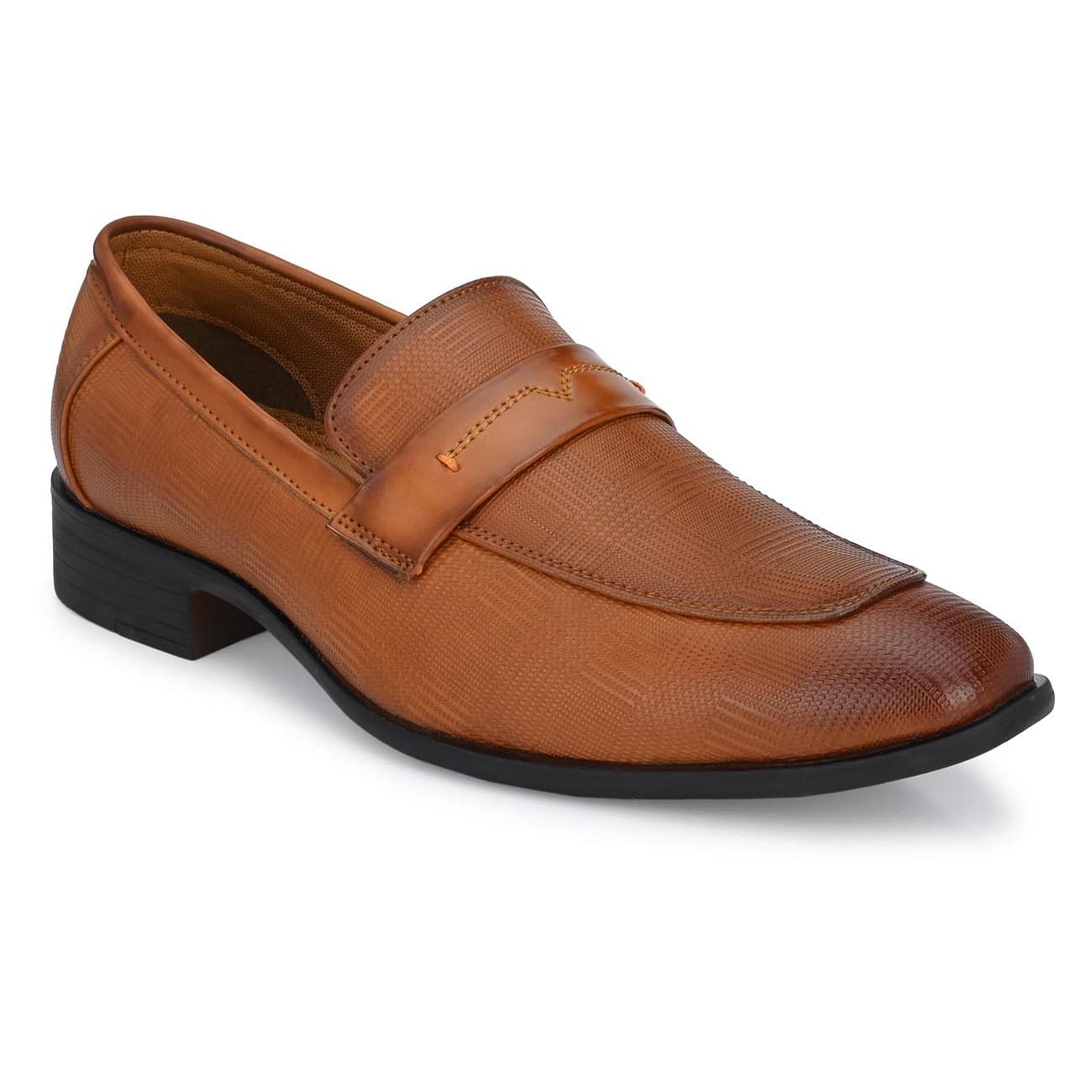 Pair-it Men's Formal penny Loafer Shoes - Tan- LZ-T-FORMAL109