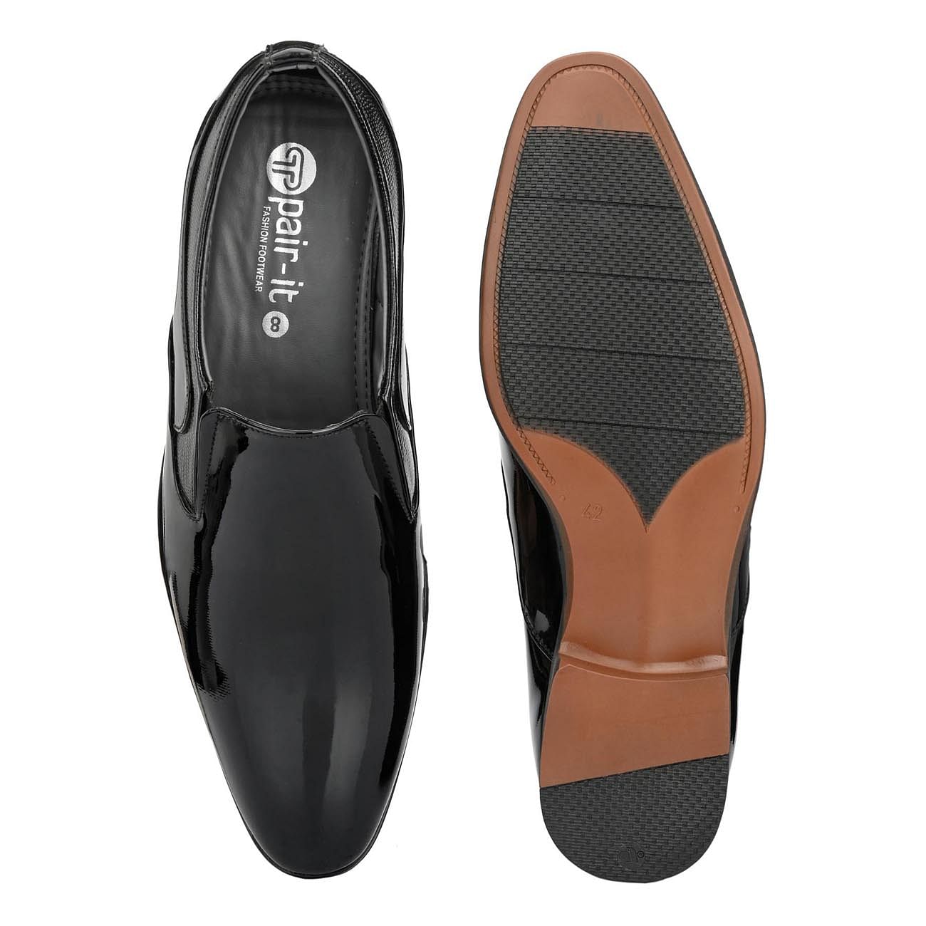 Pair-it Men's Slip-On Formal Shoes - Black- LZ-T-FORMAL110