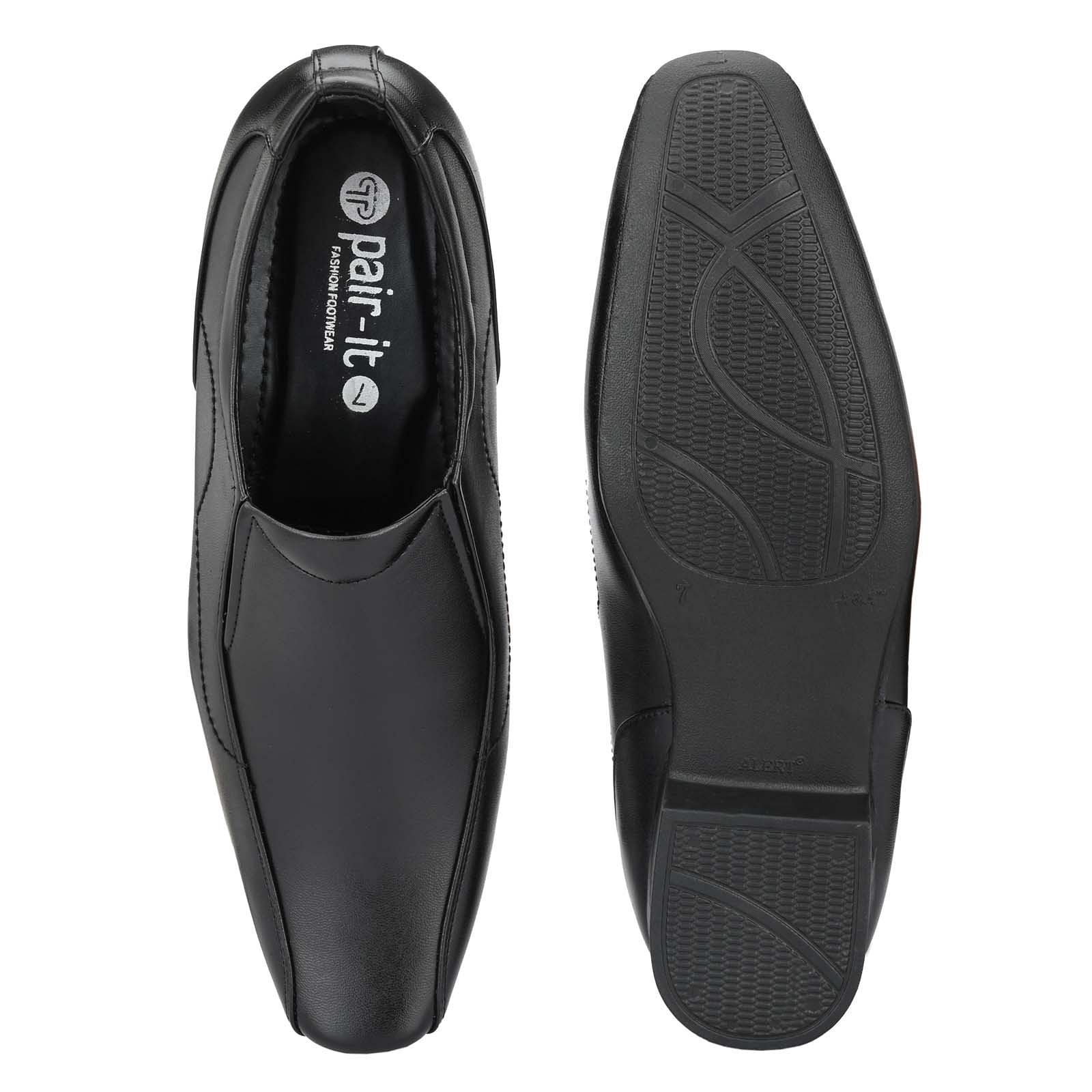 Pair-it Men moccasin Formal Shoes - Black-MN-RYDER201