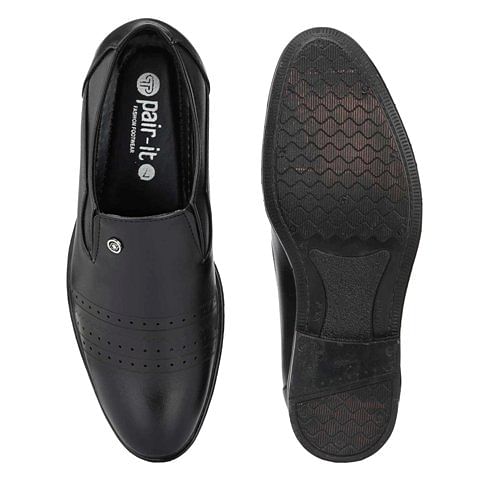Pair-it Men moccasin Formal Shoes - Black- MN-RYDER209