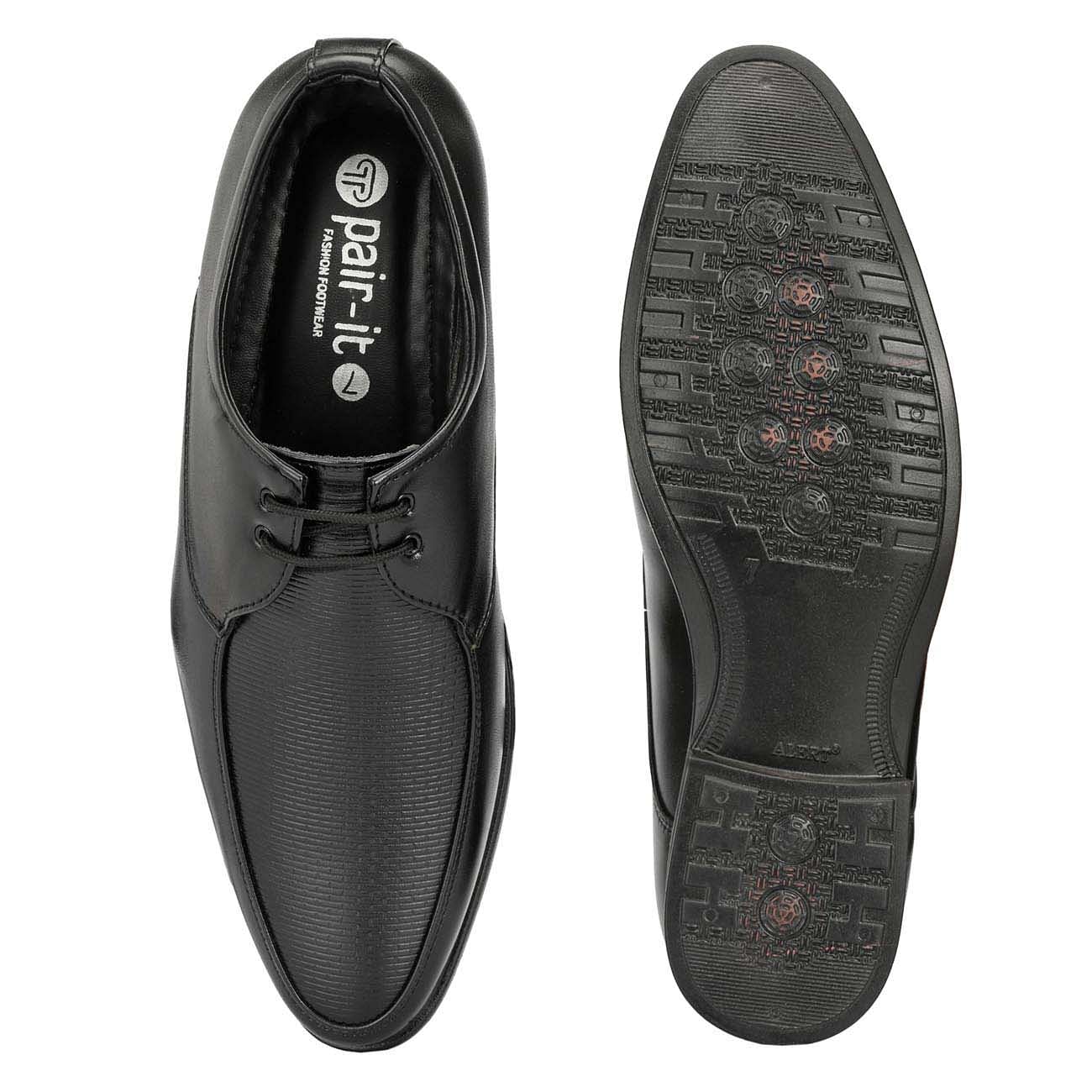 Pair-it Men derby Formal Shoes - Black - MN-RYDER212